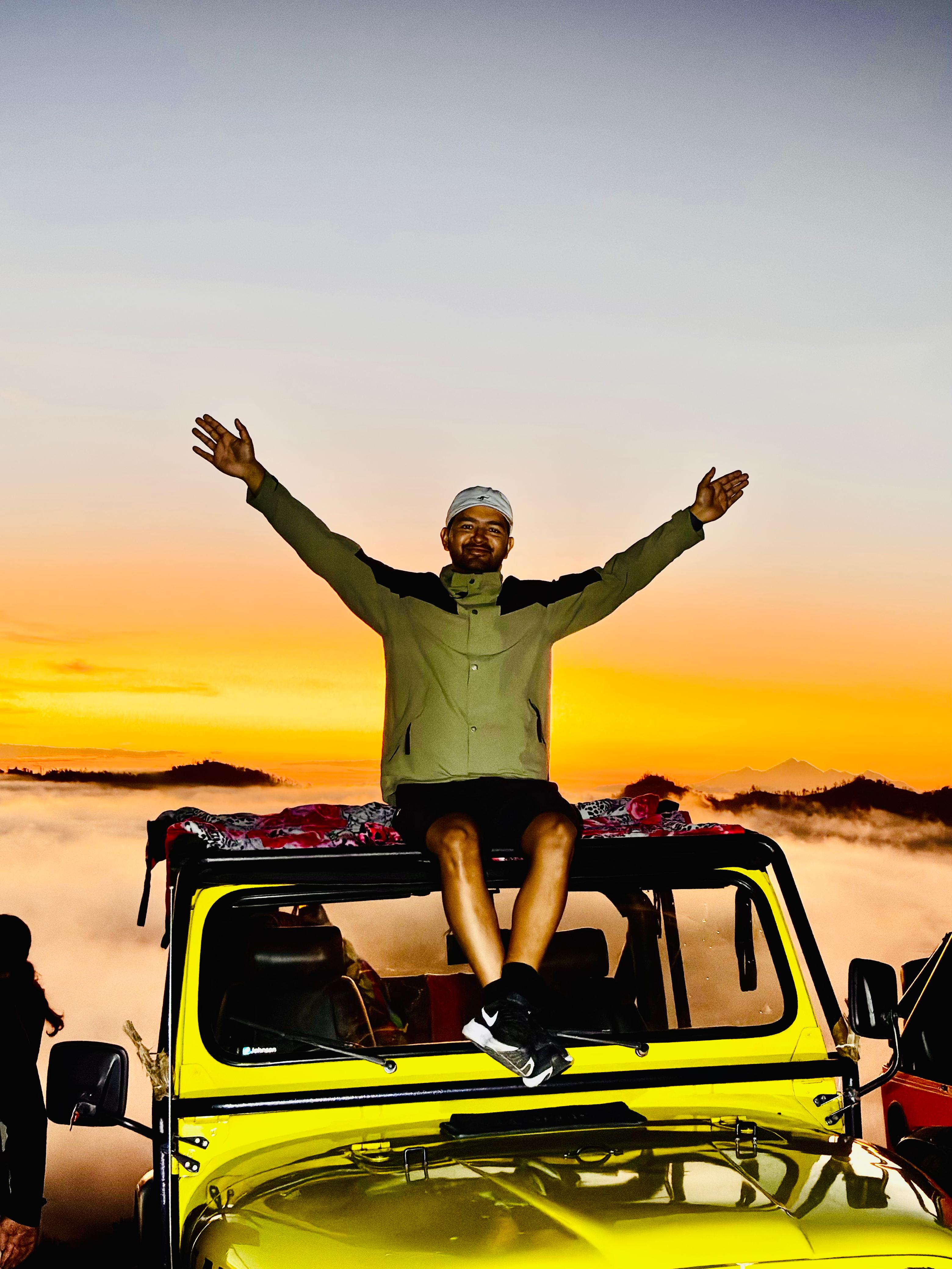 Sunrise above the clouds